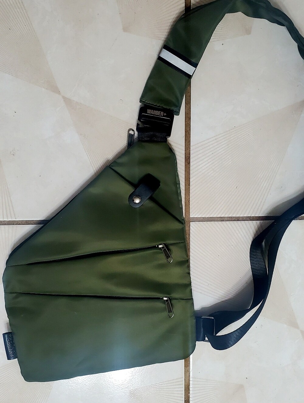 Olive Green  Crossbody Sling Bag